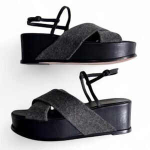 Osklen Women's Black and Grey Sandals